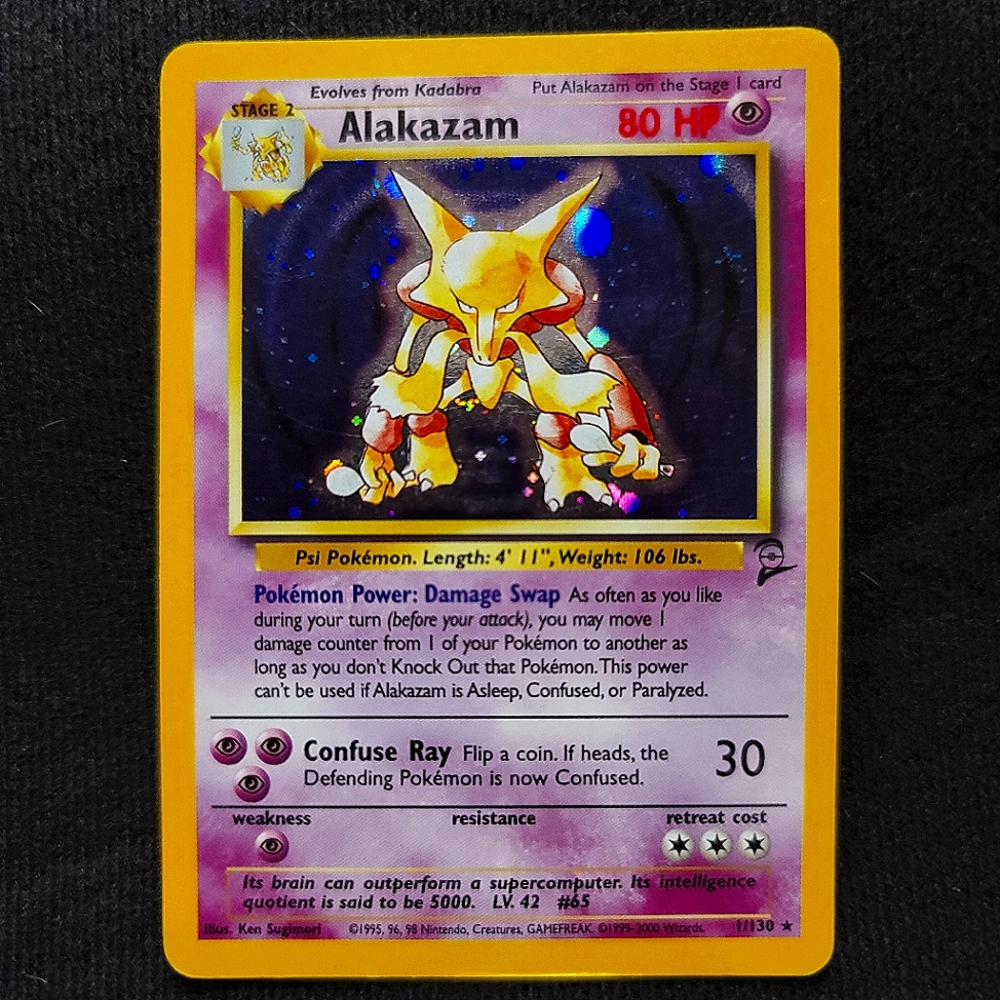 Pokémon Alakazam 1/130 Base Set 2